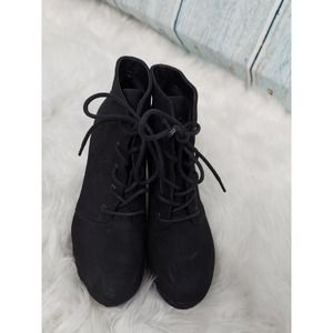 Lace Heeled Boots sz 8
